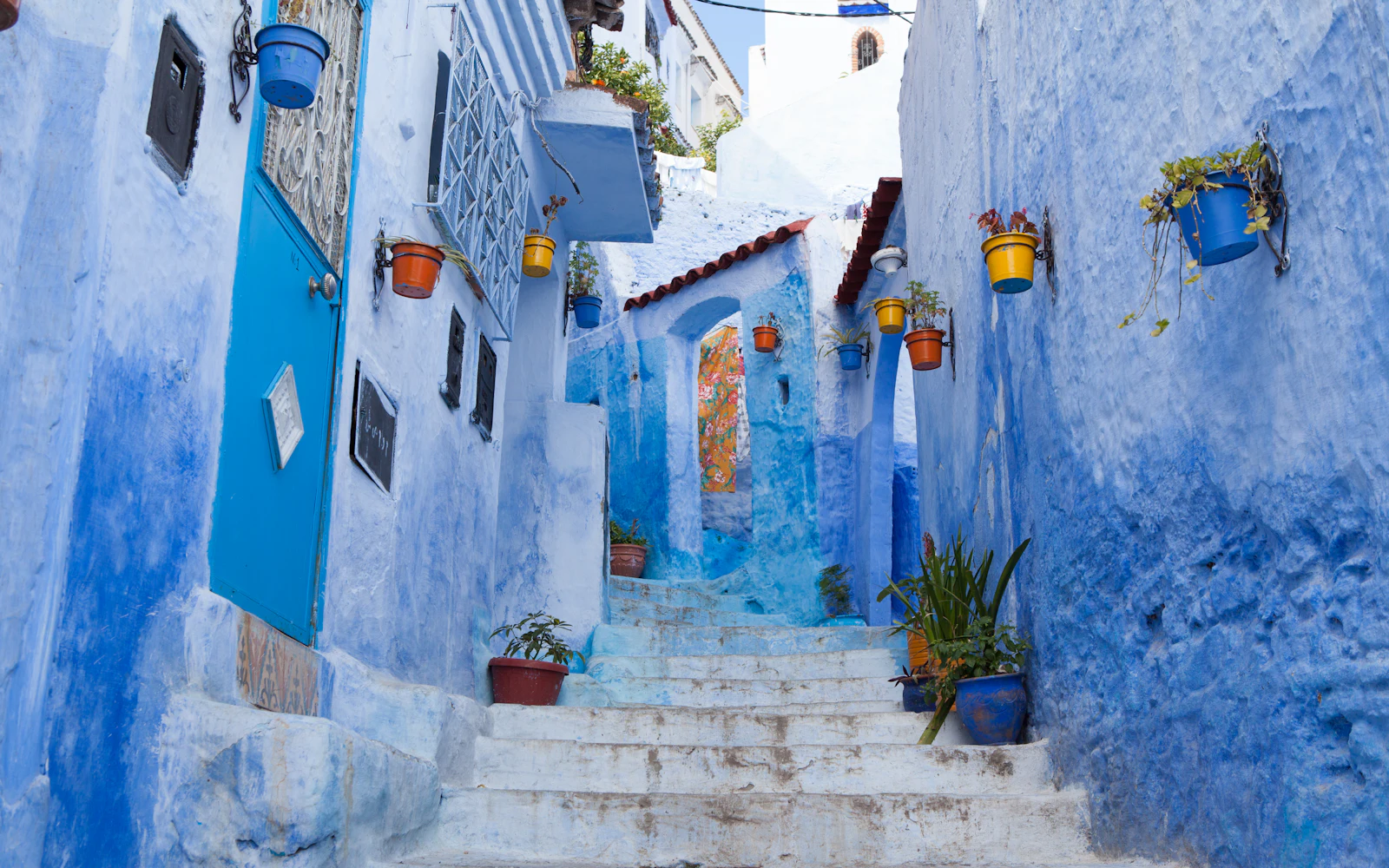 Blue stepped alley in Chefchaouen
