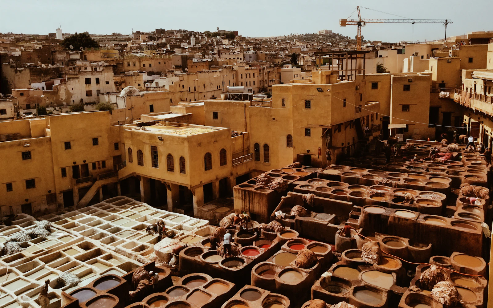 Rooftops of the Fes medina